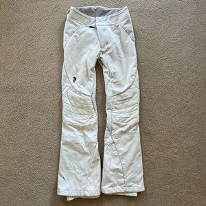 Peak Performance White Flare Ski Snow Pants